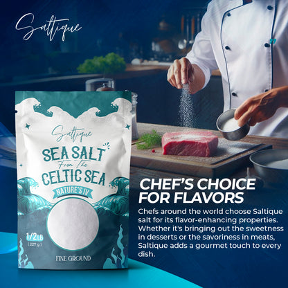 Sea salt from the Celtic sea Fine Ground (227g)